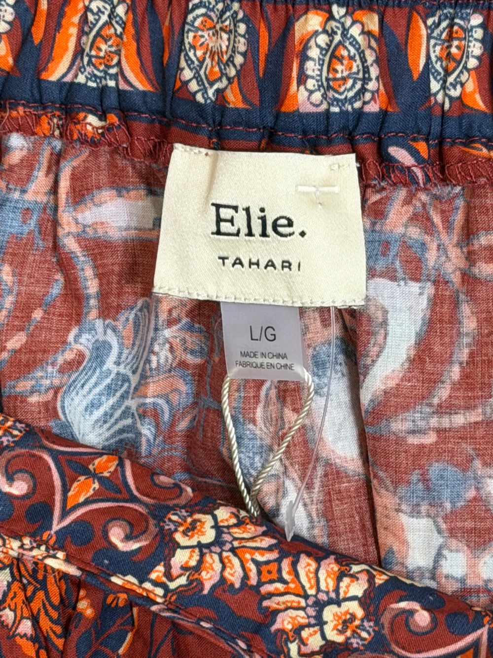 Elie Tahari Red Floral Border-Print Maxi Skirt - Picture 3 of 8